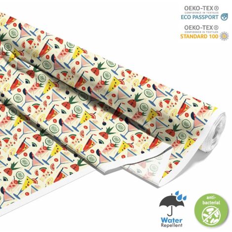 TISSUS DÉCORATIFS D'EXTÉRIEUR OXFORD - Motif Cocktail  DX8622
