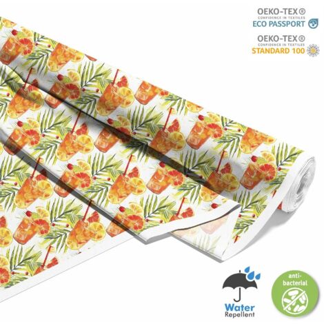TISSUS DÉCORATIFS D'EXTÉRIEUR OXFORD - Motif Cocktail  DX8825