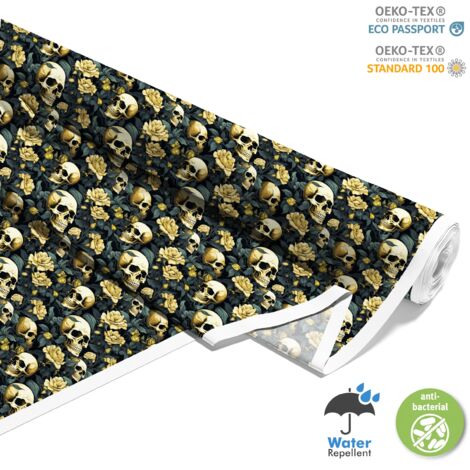 TISSUS DÉCORATIFS D'EXTÉRIEUR OXFORD - Motif Crâne I DX4684