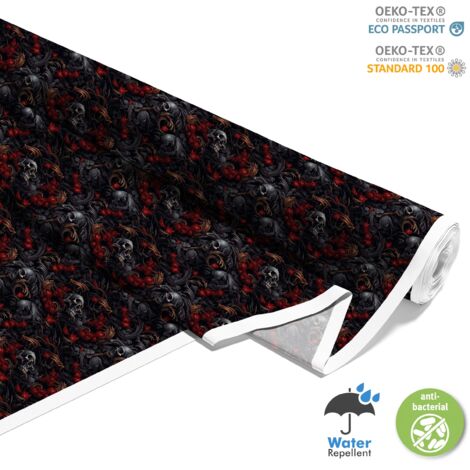 TISSUS DÉCORATIFS D'EXTÉRIEUR OXFORD - Motif Crâne I DX4965