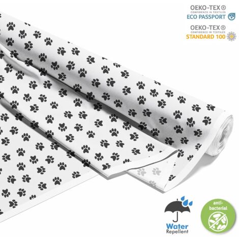 TISSUS DÉCORATIFS D'EXTÉRIEUR OXFORD - Motif Empreintes d'animaux