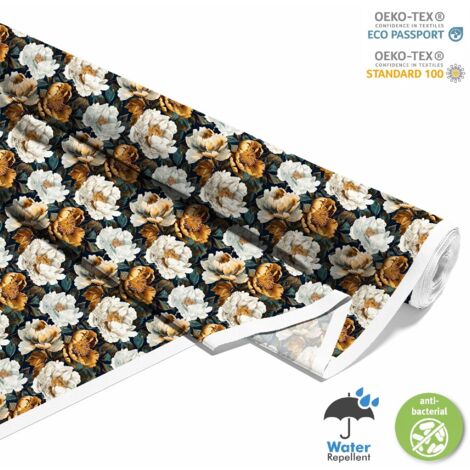 TISSUS DÉCORATIFS D'EXTÉRIEUR OXFORD - Motif Fleurs I DX5126