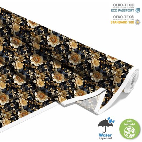 TISSUS DÉCORATIFS D'EXTÉRIEUR OXFORD - Motif Fleurs I DX5178