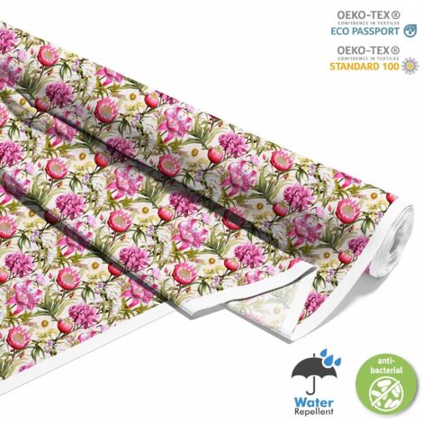 TISSUS DÉCORATIFS D'EXTÉRIEUR OXFORD - Motif Fleurs I DX5187