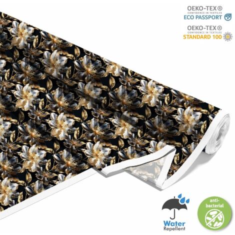 TISSUS DÉCORATIFS D'EXTÉRIEUR OXFORD - Motif Fleurs I DX5189