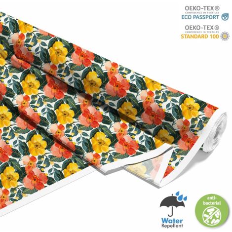 TISSUS DÉCORATIFS D'EXTÉRIEUR OXFORD - Motif Fleurs I DX5376