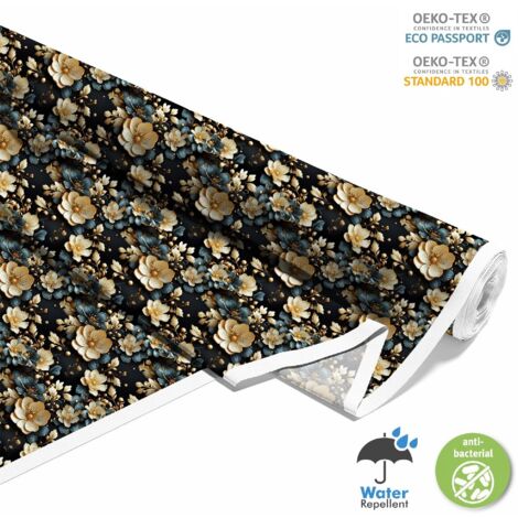 TISSUS DÉCORATIFS D'EXTÉRIEUR OXFORD - Motif Fleurs I DX5408