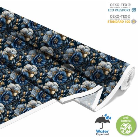 TISSUS DÉCORATIFS D'EXTÉRIEUR OXFORD - Motif Fleurs I DX5468