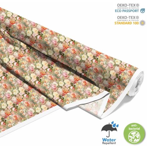 TISSUS DÉCORATIFS D'EXTÉRIEUR OXFORD - Motif Fleurs I DX5539