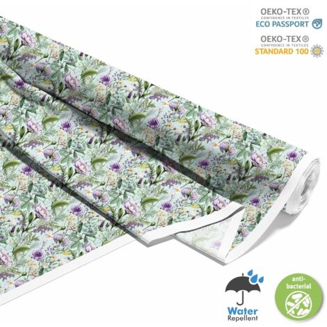 TISSUS DÉCORATIFS D'EXTÉRIEUR OXFORD - Motif Fleurs I DX5542
