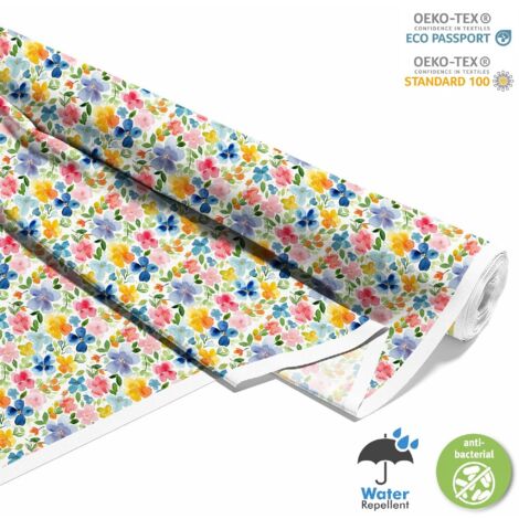 TISSUS DÉCORATIFS D'EXTÉRIEUR OXFORD - Motif Fleurs I DX5621