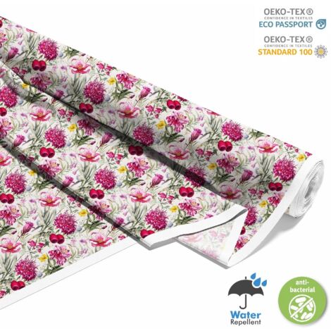 TISSUS DÉCORATIFS D'EXTÉRIEUR OXFORD - Motif Fleurs I DX5653