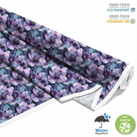 TISSUS DÉCORATIFS D'EXTÉRIEUR OXFORD - Motif Fleurs I DX5654