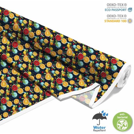 TISSUS DÉCORATIFS D'EXTÉRIEUR OXFORD - Motif Fruits  DX6039
