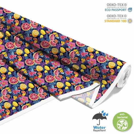 TISSUS DÉCORATIFS D'EXTÉRIEUR OXFORD - Motif Fruits  DX6265