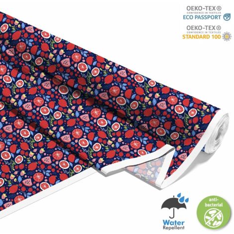 TISSUS DÉCORATIFS D'EXTÉRIEUR OXFORD - Motif Fruits  DX6464