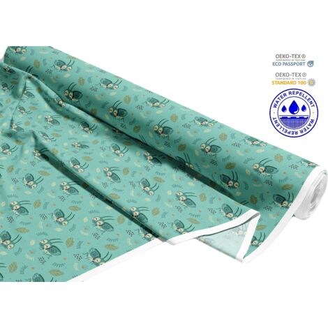 TISSUS DÉCORATIFS D'EXTÉRIEUR OXFORD - Motif sauterelle verte I DR151
