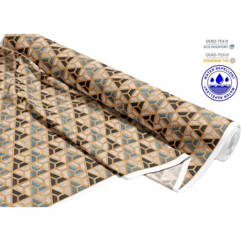 TISSUS DÉCORATIFS D'EXTÉRIEUR OXFORD - Motif trapèze dans un triangle I DR117