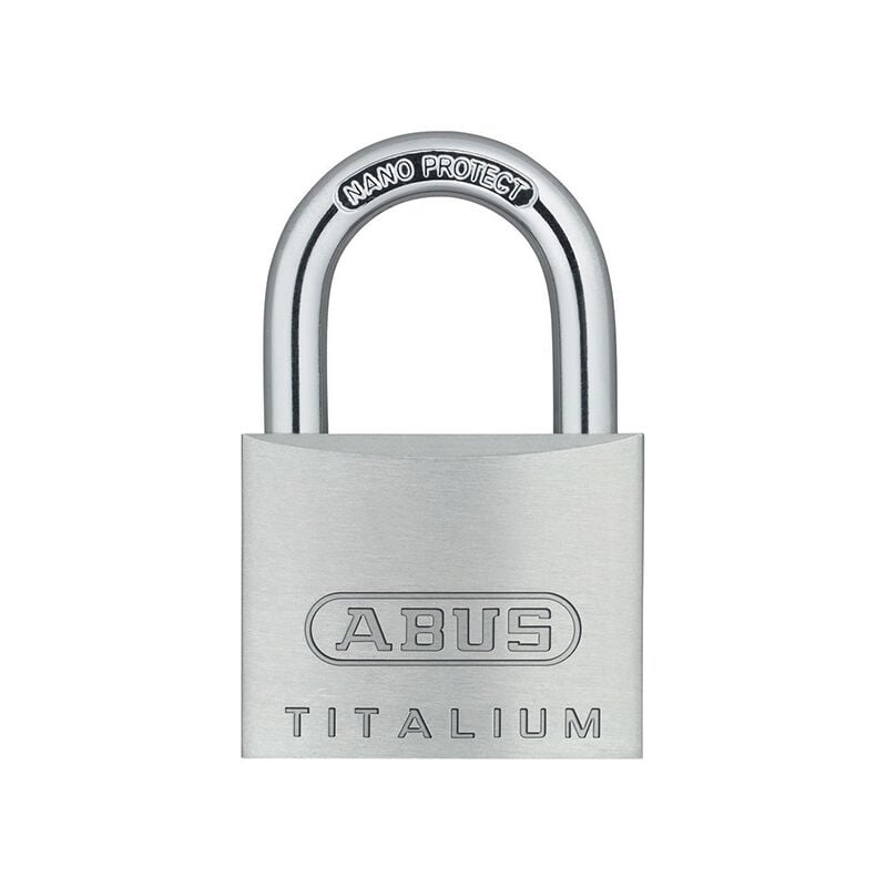 Abus - 64TL/40 Titanium Aluminium Key Padlocks - 40mm, Pack of 4