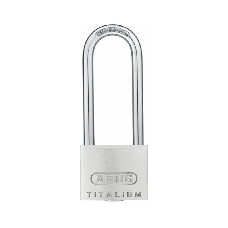 64TI/40HB63 Titalium Aluminium Alloy Long Shackle Key Padlock - 40mm - Abus