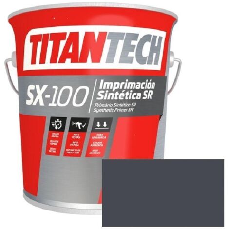 TITAN esmalte s/r ex300 grafito ral 7024 4l. titantech , El ESMALTE S/R EX300 GRAFITO RAL 7024 4L es un esmalte sintético industrial de secado rápido, ideal