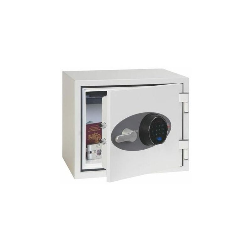 Titan Size 1 Fie and Secuity Safe Fingepint Lock White FS1281F - Phoenix