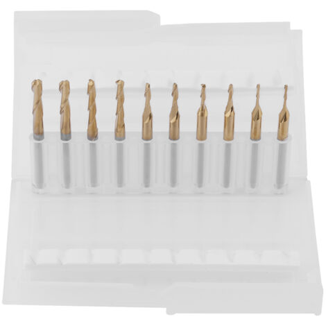 Titanbeschichtete Hartmetall-Schaftfräser 3,175 mm – Abmessungen: 1x4, 1,5x6, 2x8, 2,5x12, 3,175x12 mm