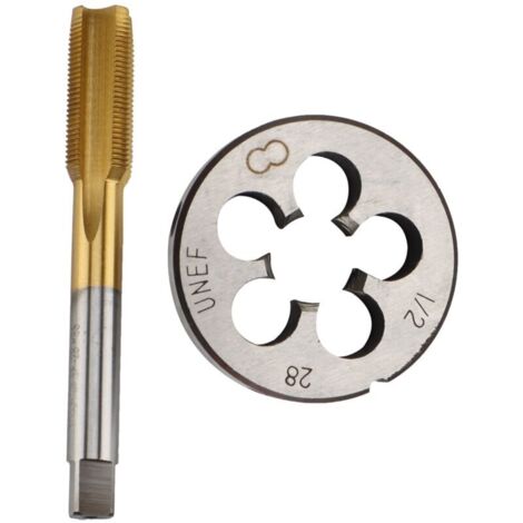 Titanium Coated UNF 1/2 -28 HSS High Hardness Tap and Straight Threading Tool for Mold Machining