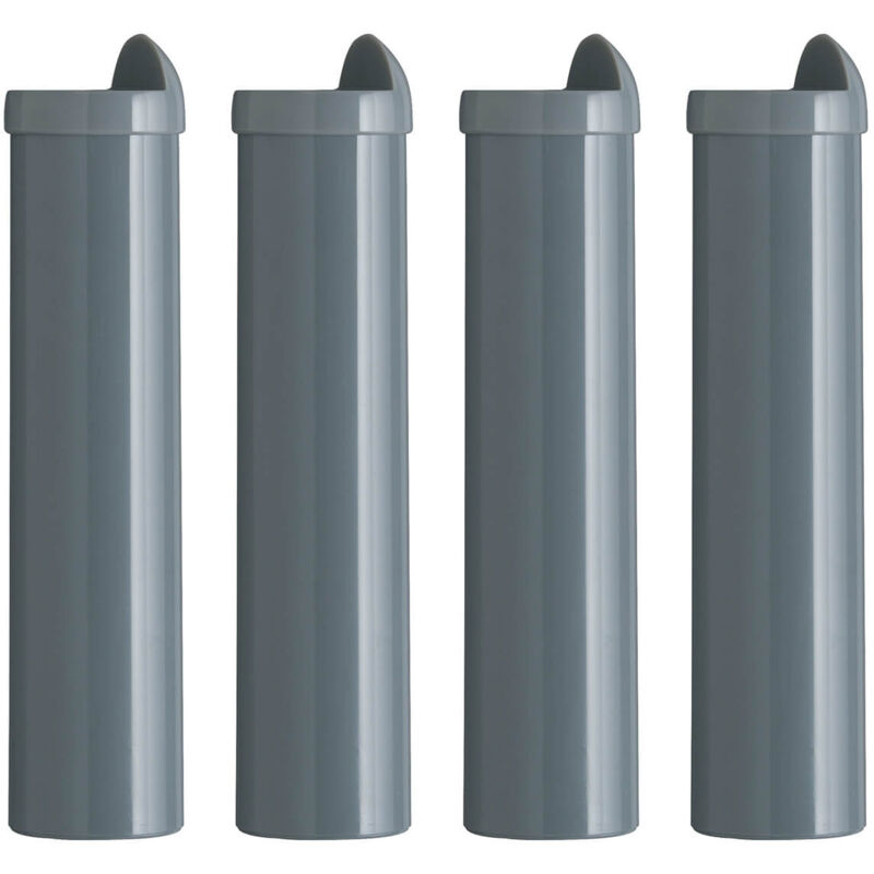Titanium - Jeu de 4 Pieds H22cm Gris pour Cadre à Lattes