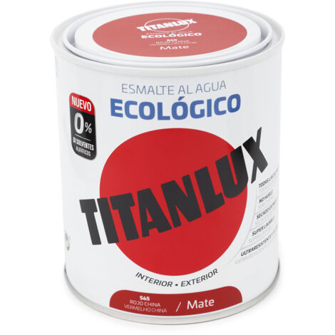 Titanlux Ecológico Esmalte al agua mulisuperficie Mate Rojo China 750 ml