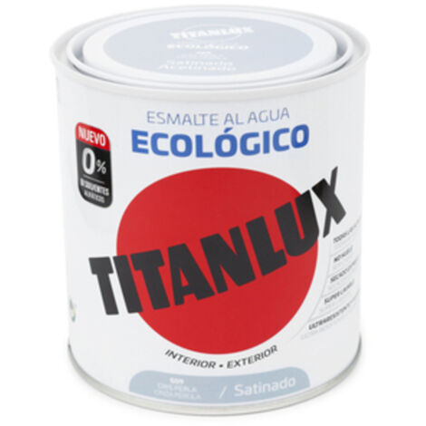 Titanlux Ecológico Esmalte al agua mulisuperficie Satinado Gris Perla 250 ml