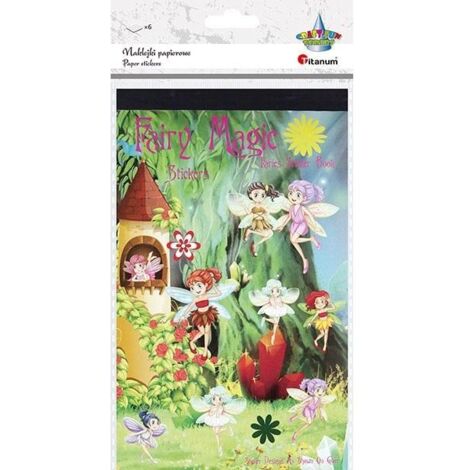 TITANUM Feen-Papieraufkleber: 6 Tafeln, 238 Stück - Mix