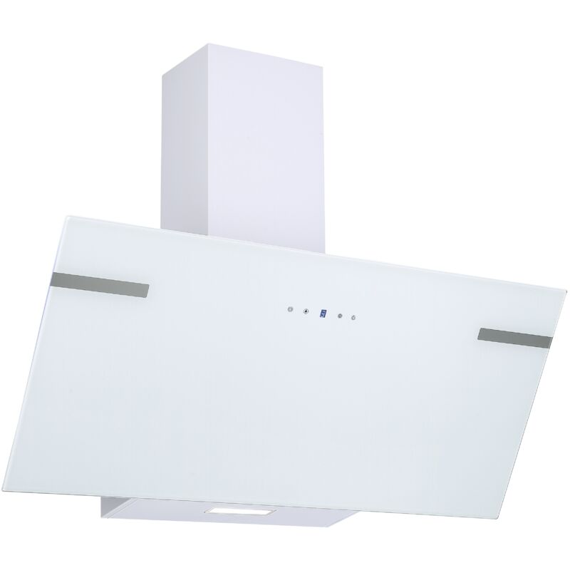 Respekta - Hotte d'aspiration Hotte aspirante sans t�te 90 cm blanc Hotte murale � recyclage d'air led