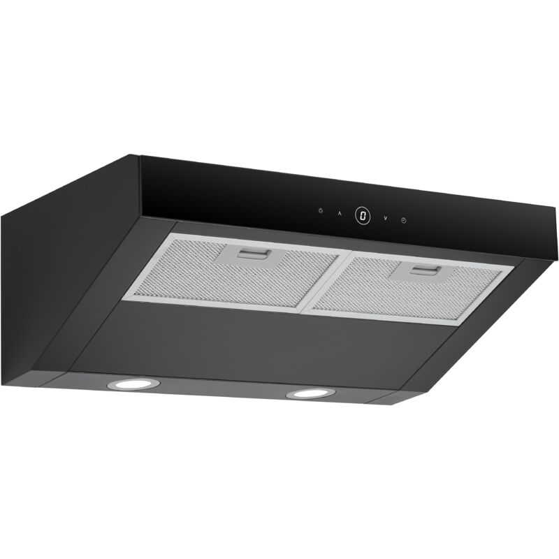 Hotte aspirante 60 cm sans t�te sous plan Hotte aspirante noire Respekta