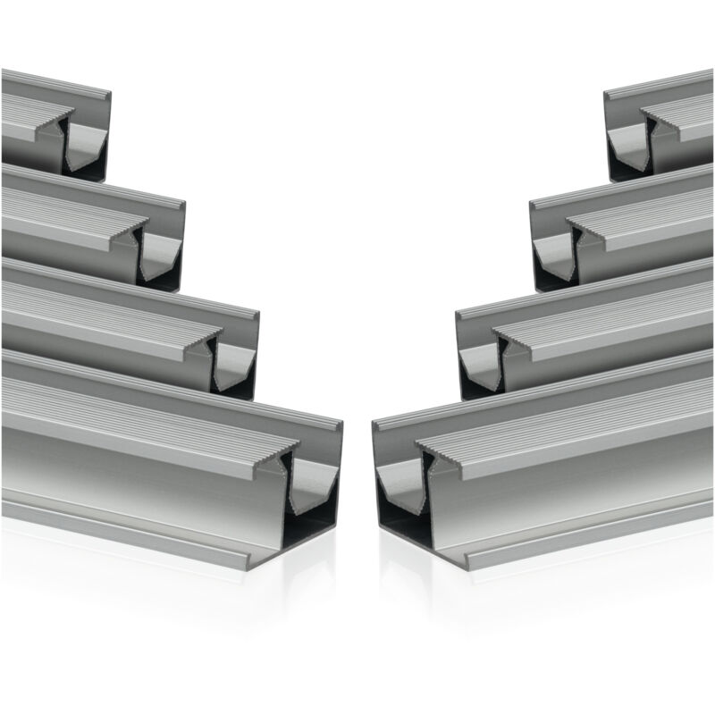 Rail de montage universel en aluminium Zelsius 150 cm pour un module solaire, rail de fixation, 8 pièces
