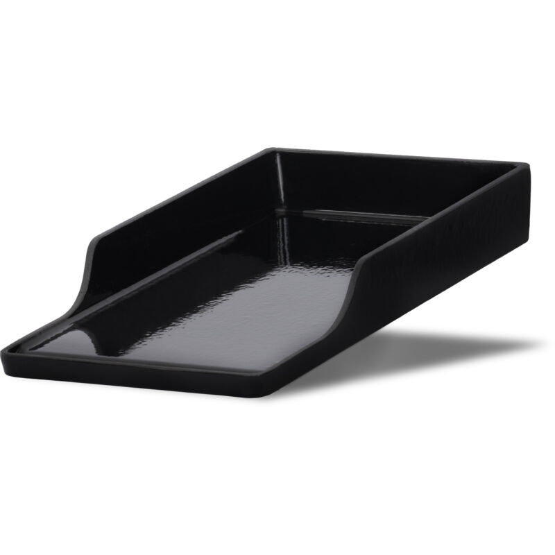 Bbq-toro - plaque de cuisson en fonte, 25,5 x 43,5 cm, bbq plancha émaillée, poêle à griller, plat à griller