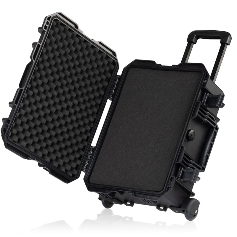 Zelsius - Valise à transport avec rembourrage en mousse et roulettes, boîte à outils, mallette pour appareil photo