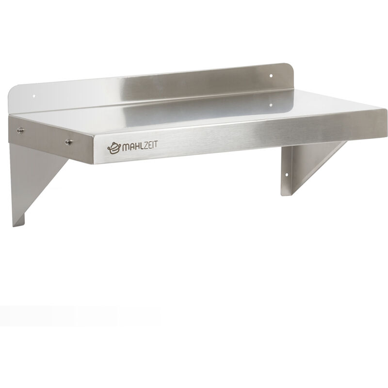 Tagère murale en acier inoxydable, 60 x 30 cm, étagère de cuisine étagère murale étagère murale - Mahlzeit