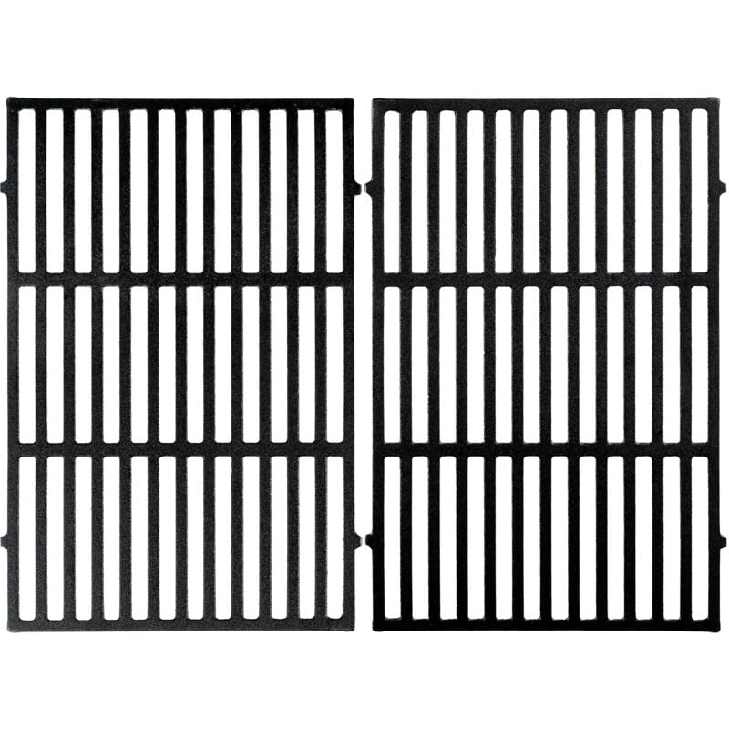Bbq-toro - Grille de cuisson en fonte 30 x 44,5 cm, 2 pièces, grille en fonte, grille de rechange, insert pour grill