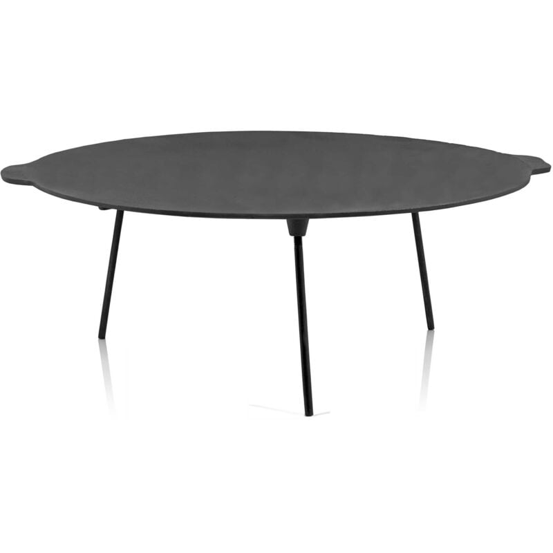 Bbq-toro - plaque de cuisson en fonte ø 60 cm avec 3 pieds rond support pour Dutch Oven