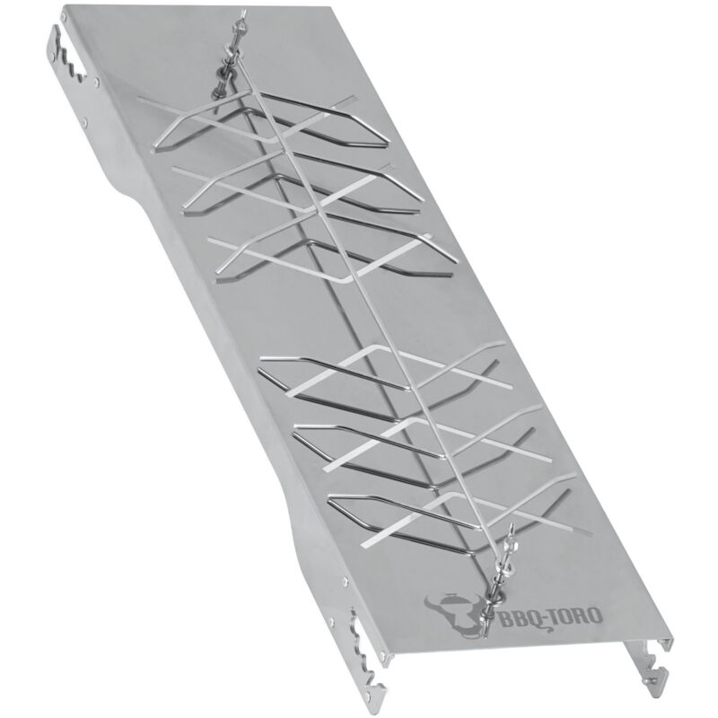 Bbq-toro - Planche à saumon en acier inoxydable pour poissons et filets de saumon Gril, gril sphérique