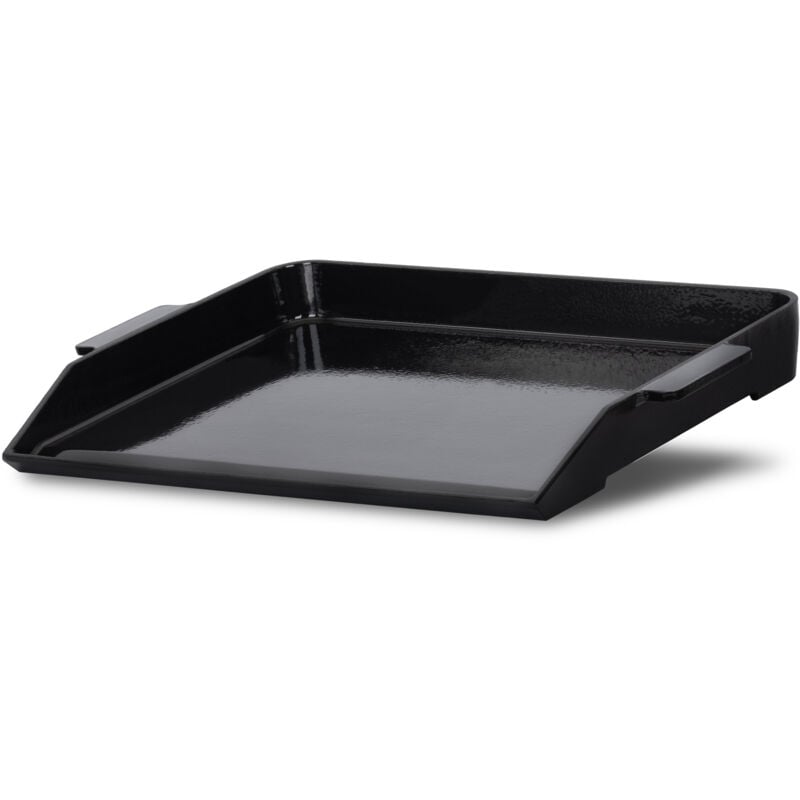 Bbq-toro - plaque de cuisson en fonte, 59 x 41 cm, bbq plancha émaillée, poêle à griller, plat à griller