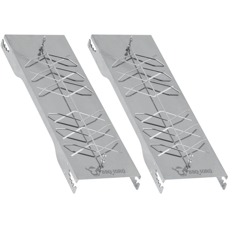 Planche à saumon en acier inoxydable pour poisson (2 pièces) Planche à saumon pour barbecue - Bbq-toro