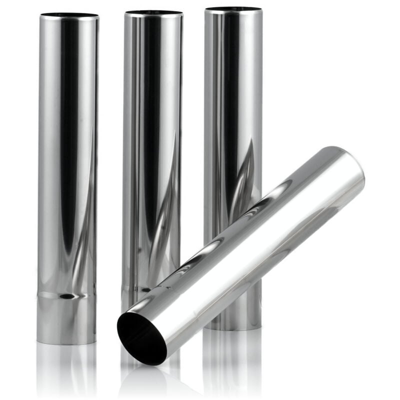 Campfeuer - Tubes de poêle en acier inoxydable 4 pièces ø 6 cm, longueur 32,5 cm, pour four à gaz, four de tente ZO2, ZO3, ZO4