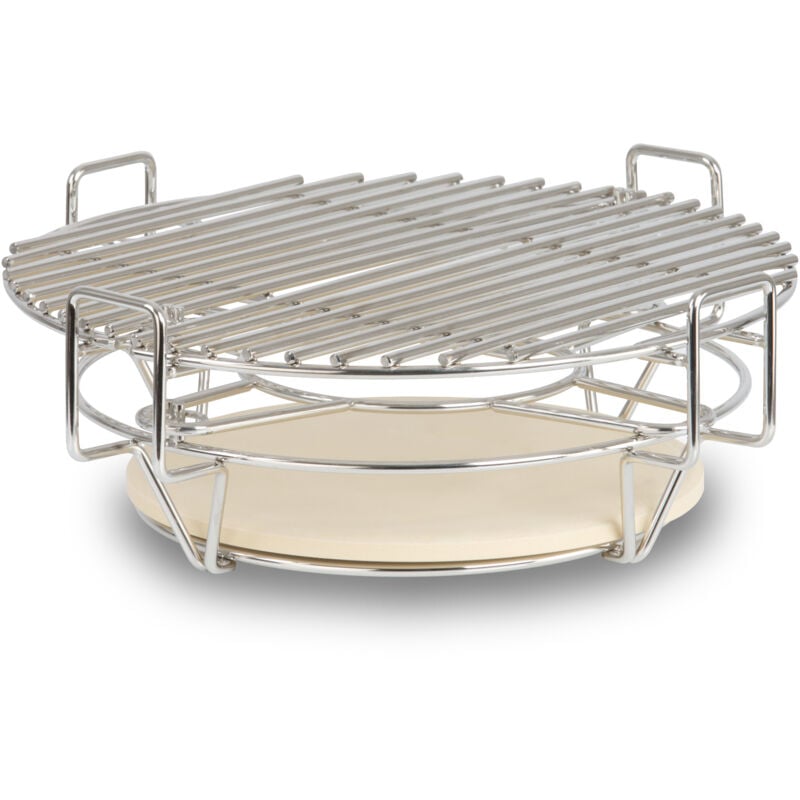 BBQ-Toro système de cuisson pour Kamado Ø 39 cm, système de fumage en acier inoxydable avec 3 niveaux, accessoires Kamado