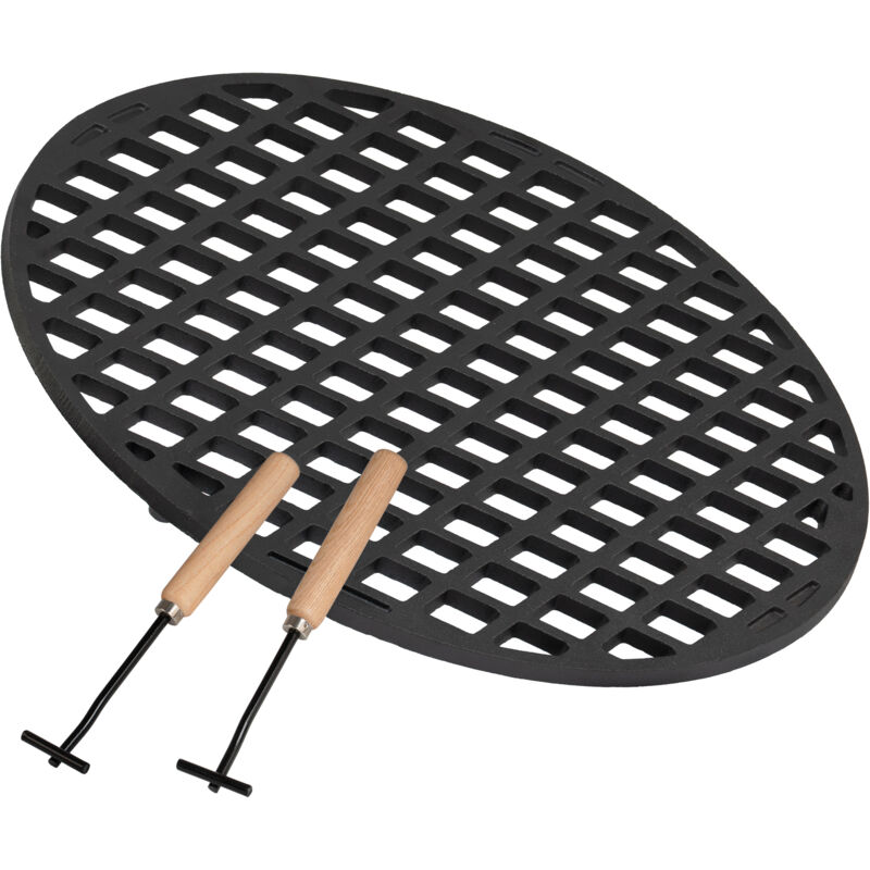 Grille de cuisson en fonte ø 54 cm, pour gril sphérique ø 57 cm, déjà cuite - preseasoned - Bbq-toro