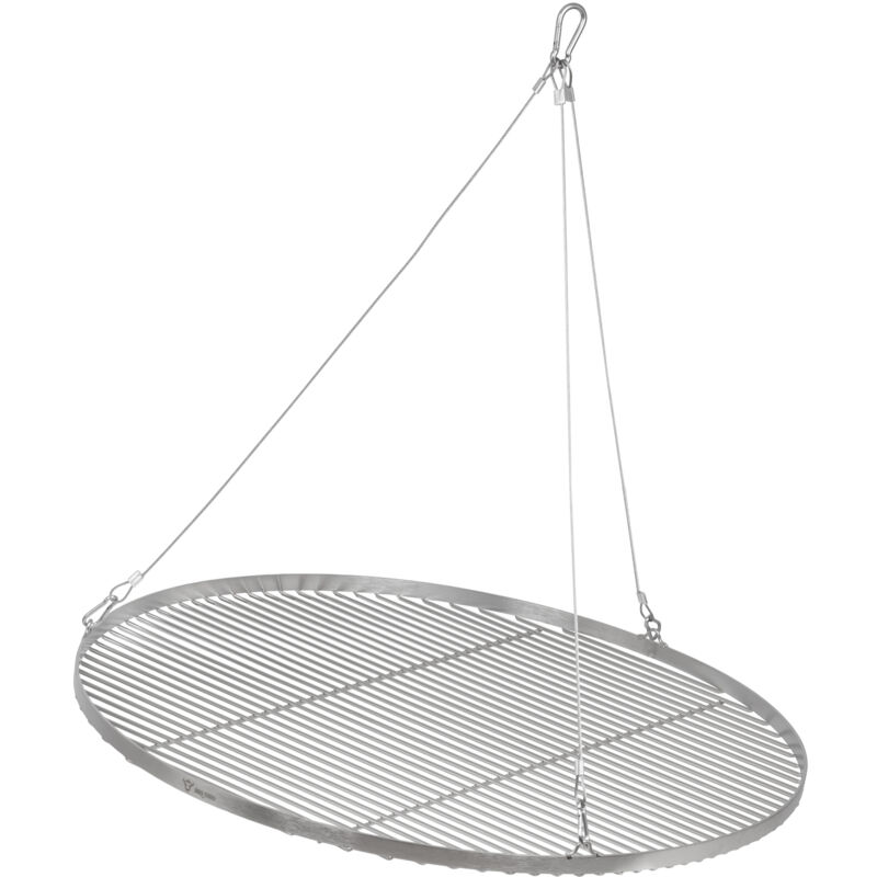 BBQ-Toro grille ronde en acier inoxydable Ø 80 cm Grille avec suspension par câble