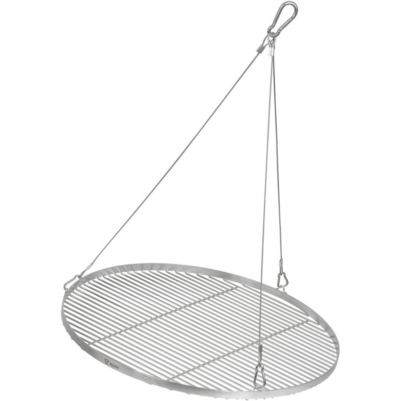 BBQ-Toro grille ronde en acier inoxydable Ø 70 cm Grille avec suspension par câble