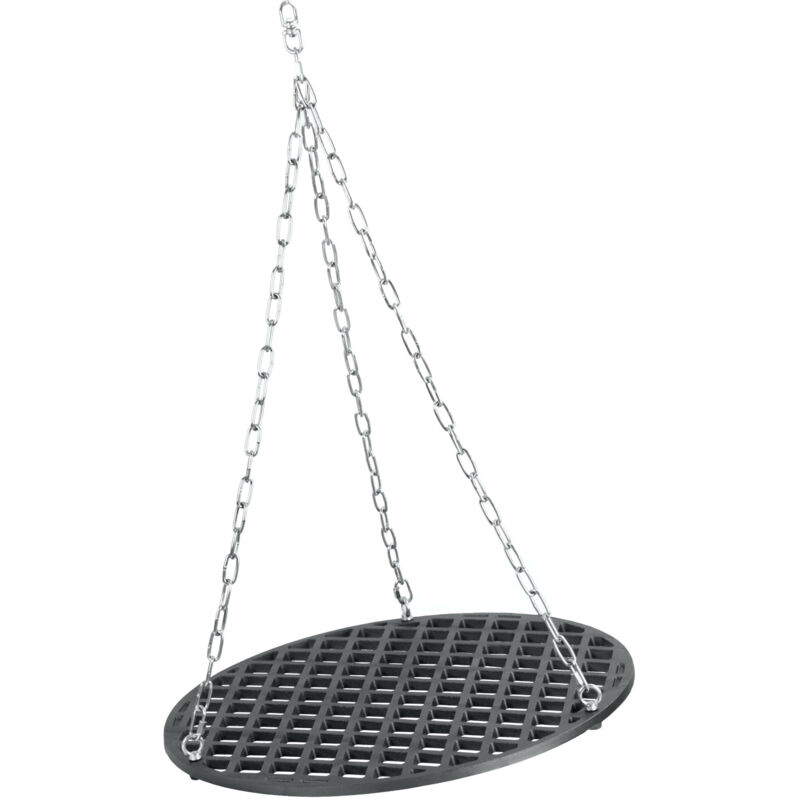 Grille ronde en fonte ø 54 cm déjà culottée - preseasoned Grille extérieure - Bbq-toro