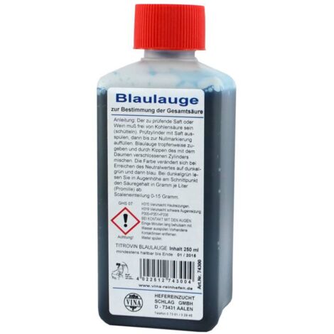 Titrovin Blaulauge 250 ml Wein- und Obstverarbeitung